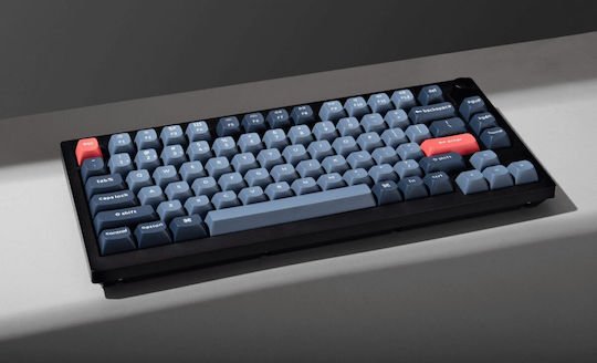 Keychron V1M-D1 Max QMK/VIA V1M-D1 Tastatură Mecanică de Gaming Fără Fir 75% cu Comutatoare Gateron Jupiter Red și Iluminare RGB (Engleză SUA) Carbon Black