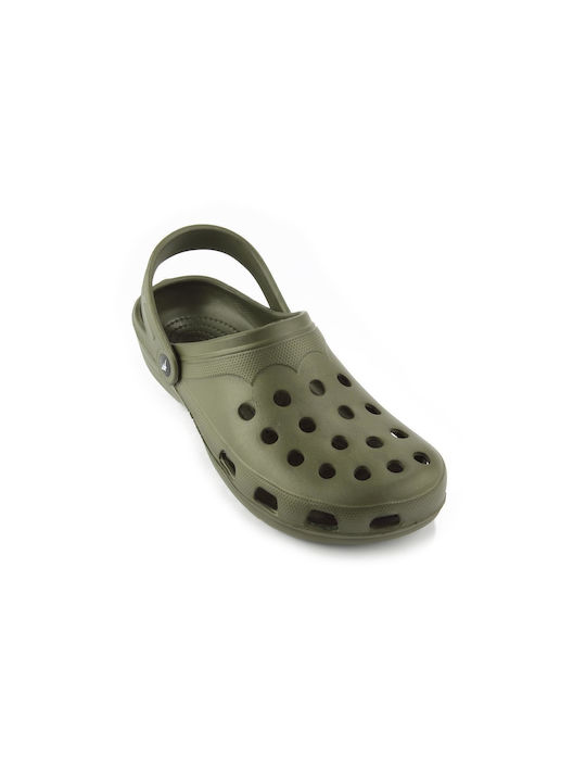 Fshoes Men's Clogs Green