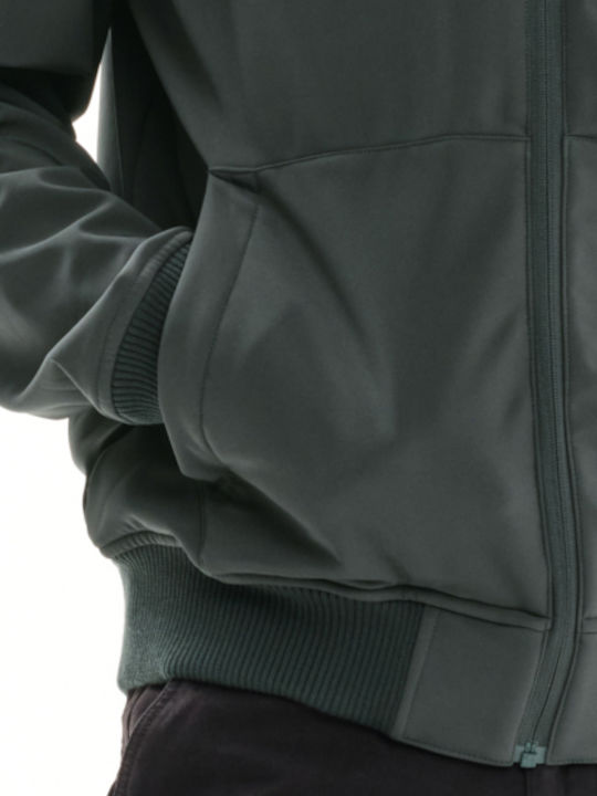 Geacă Bomber Iarna Waterproof și Cu Protecție Împotriva Vântului Verde Închis