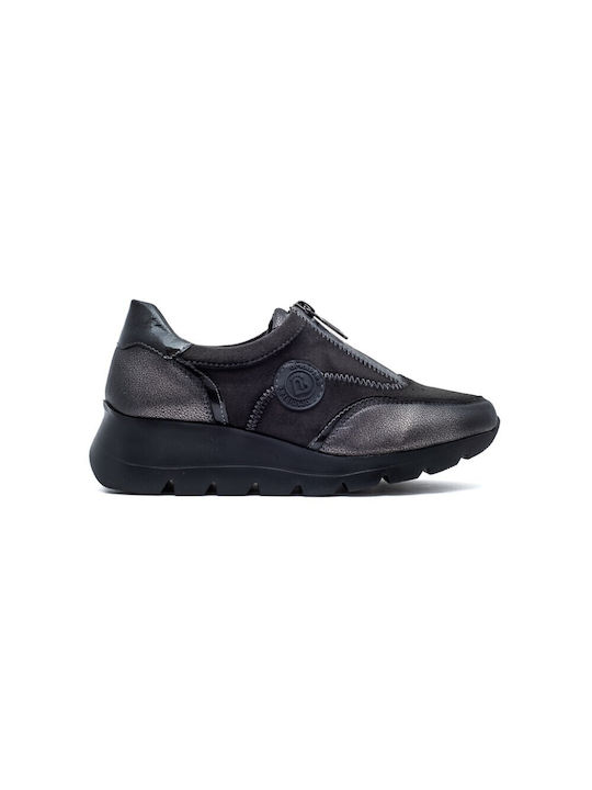 Damen Mokassins in Gray Farbe