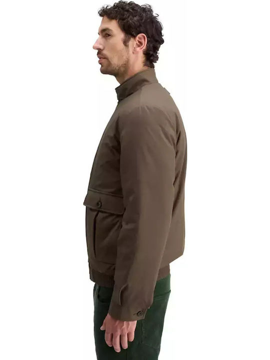 Harrington Χειμωνιάτικο Μπουφάν Softshell Αδιάβροχο και Αντιανεμικό Καφέ