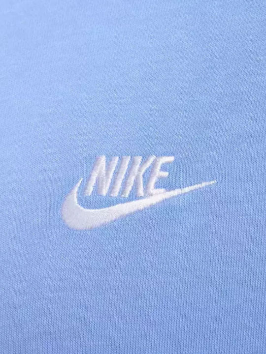 French Terry Sweatshirt with Hood Blue