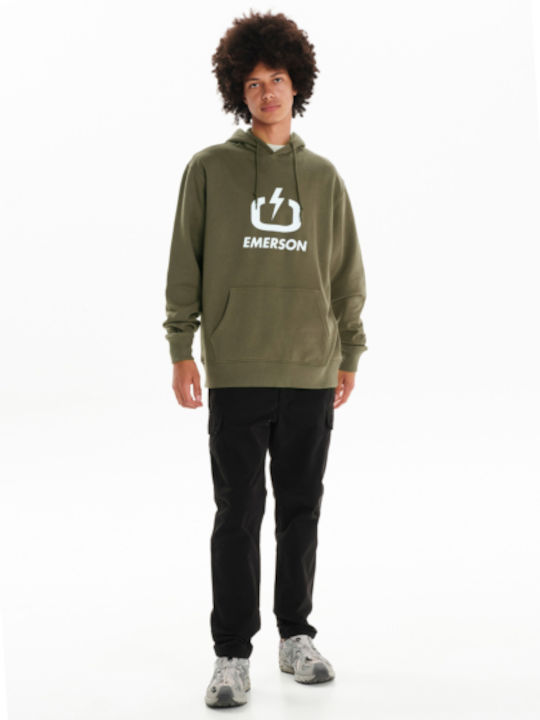 Sweatshirt With Hood Green