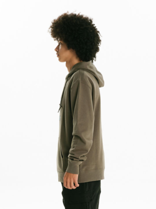 Sweatshirt With Hood Green