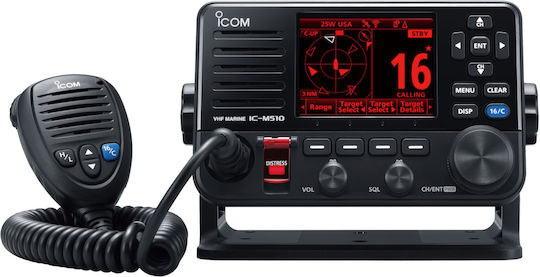 Icom IC-M510E EVO AIS Ασύρματος Πομποδέκτης VHF Marine με Έγχρωμη Οθόνη