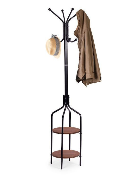 Modernhome Freistehender Kleiderständer Metallisch Schwarz 180cm