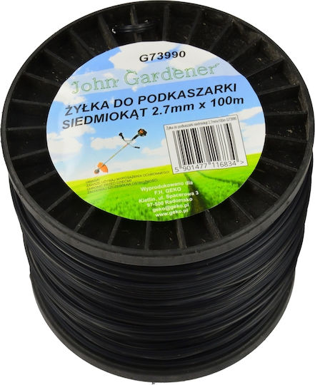 Cutting Wire Hexagonal Profile 2.7mm X 100m Geko G73990