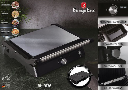 Berlinger Haus Sandwich Maker for for 4 Sandwiches Sandwiches 2200W Inox
