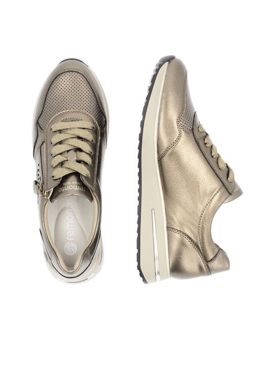 Γυναικεία Ανατομικά Sneakers Χρυσά