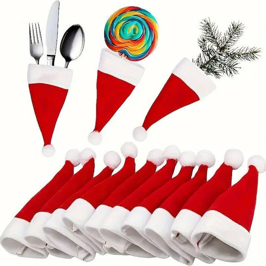 Panora Weihnachtliche Etui für Besteck Rot L12xB6cm.