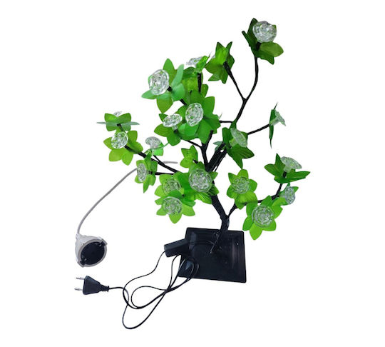 Christmas Decorative Illuminated Cherry Tree Natural Appearance 40cm Green