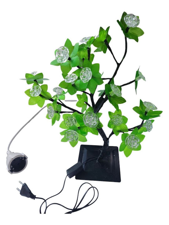 Christmas Decorative Illuminated Cherry Tree Natural Appearance 40cm Green
