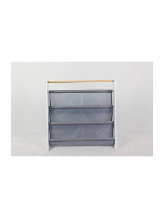 Kids Wooden Bookcase White