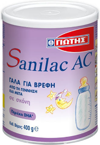 Γιώτης Γάλα σε Σκόνη Sanilac AC για 0+ Μηνών 400gr