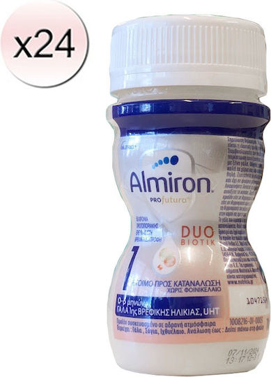 Nutricia Έτοιμο Ρόφημα Γάλακτος Almiron Profutura 1 για 0+ Μηνών 24x 70ml