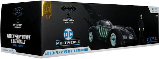 Batman Forever Dc Multiverse Action Figure Vehicle Alfred Pennyworth & Batmobile Gold Label 79 Cm