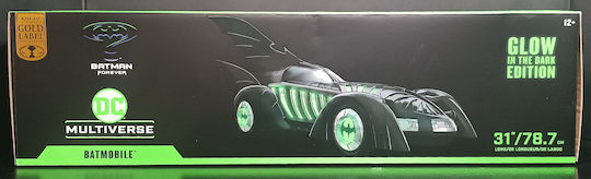 Dc Multiverse Gold Label Batmobile Glow In Dark Batman Forever Φιγούρα Δράσης 79cm