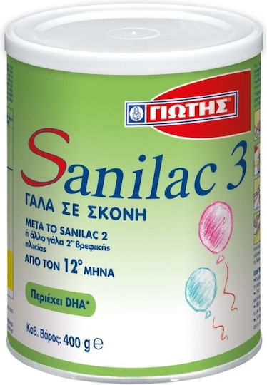 Giotis Pulvermilch Sanilac 3 für 12m++ Monate 400gr