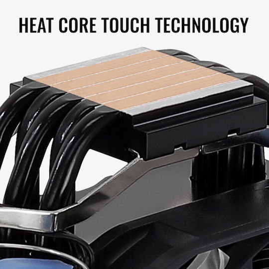 Aerocool Verkho 5 Dark CPU Cooling Fan for AM4/1200/115x Socket Blue