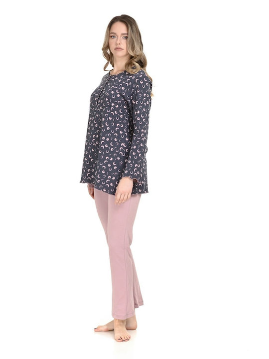 Zen by Daisy Winter Damen Pyjama-Set Gray Zen by Daisy Winter Damen Pyjama-Set Gray