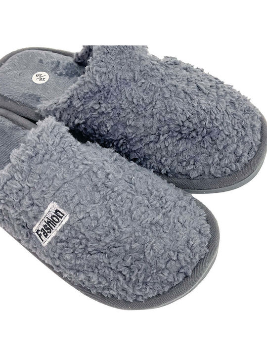 Winter Women's Slippers Gray
