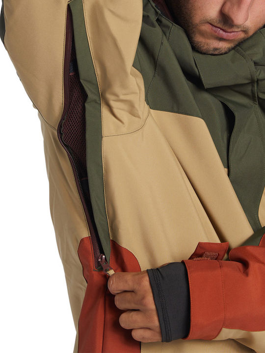 DC ADYTJ03084-CZC0 Männer Jacke aus für Ski & Snowboard Beige