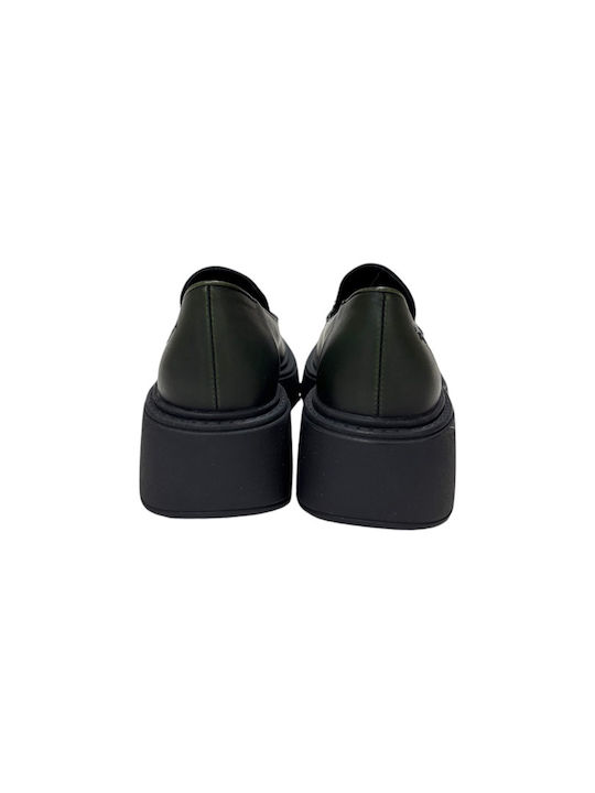 Women's Moccasins in Green Color