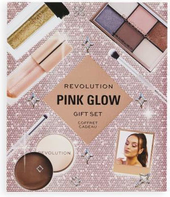 Revolution Beauty Set Cadou Pink Glow Seturi și Palete de Machiaj pentru Față, Ochi și Buze Pink Glow 2 Bucăți