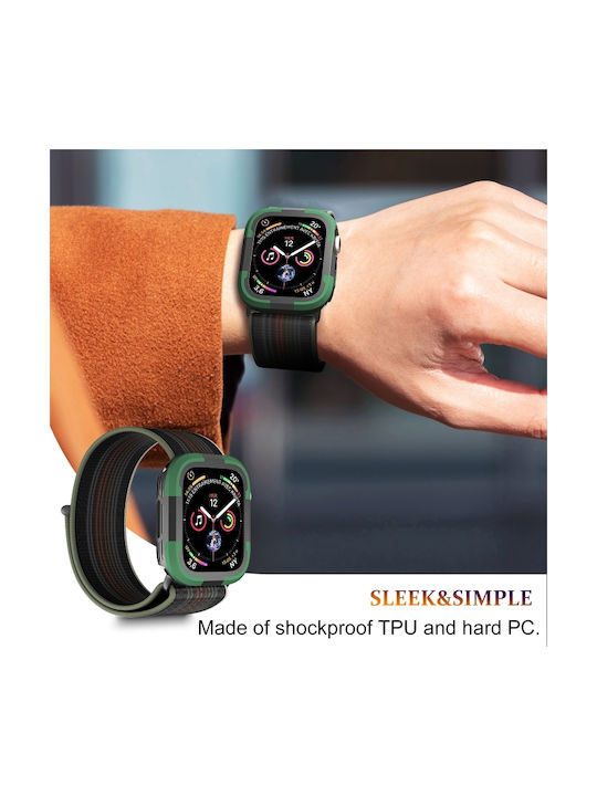 Apple Watch Series SE 2&6&SE&5&4 40mm Armor Frame Green Watch Case
