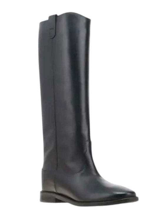 Kalogirou Leder Damenstiefel Schwarz