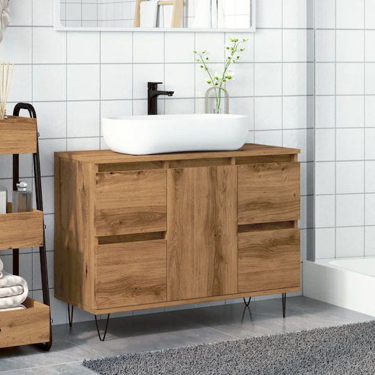 vidaXL Countertop without Sink L80xW33xH60cm Oaks