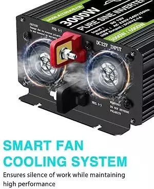 Gdsuper 7722GD Pure Sine Wave Power Inverter 3000W with Input Voltage 12V Single Phase 000.230.16075