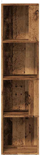 Eckiges Wandregal Braune 33x33x132cm