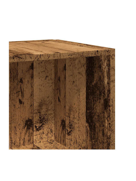 Corner Shelf Wall Coffee 33x33x132cm