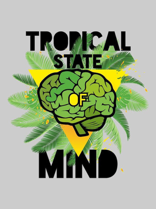 Tropical state of mind w t-shirt - LEMON