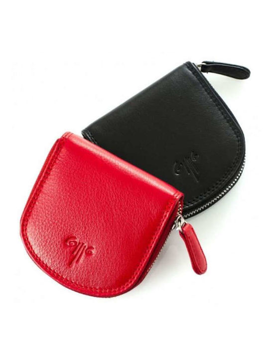 Leather Men's Wallet Coins Black