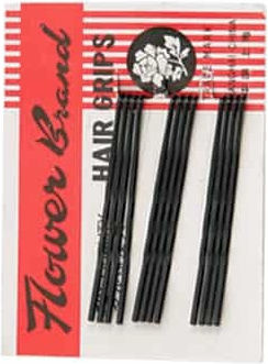 Hair Utopia Απλά Τσιμπιδάκια Μαλλιών Μαύρα 12τμχ