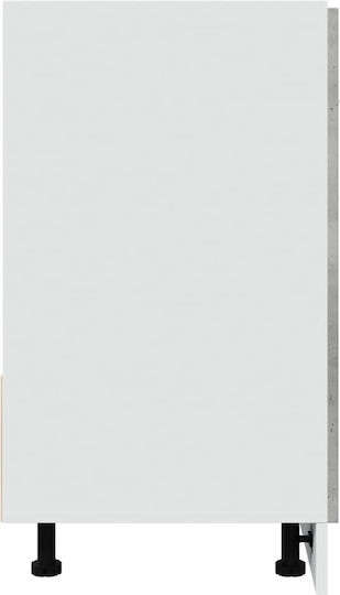 Dulap pentru Chiuvetă Gri 80x46x81.5buc
