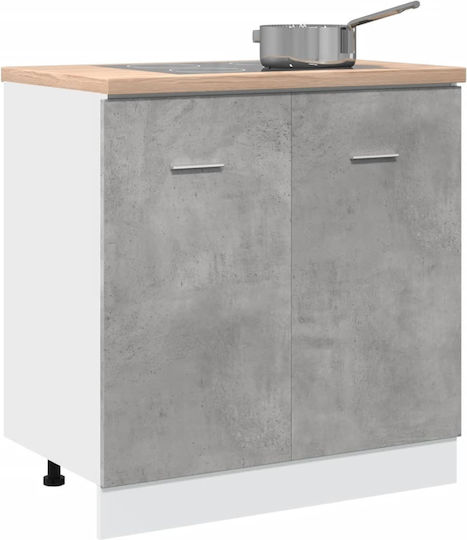 Dulap pentru Chiuvetă Gri 80x46x81.5buc