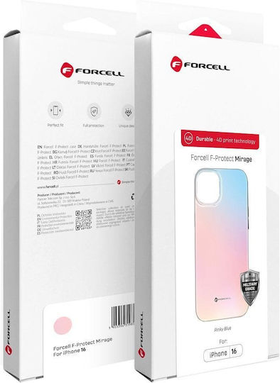 Forcell F-protect Mirage Back Cover Silicone Durable Pinky Blue (iPhone 16 Plus)