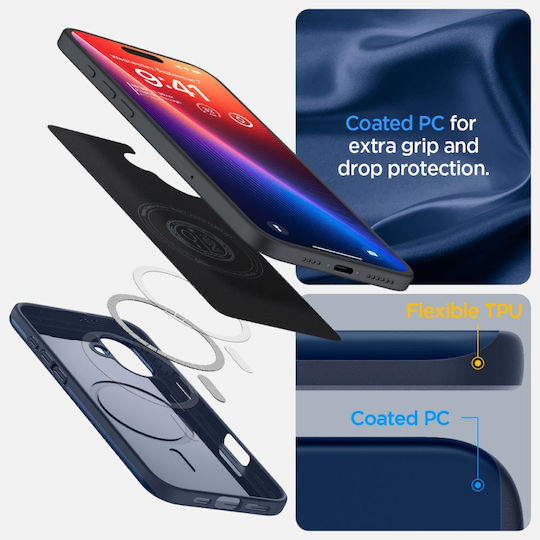 Spigen Thin Fit Mag Magsafe Iphone 16 Albastru Marin