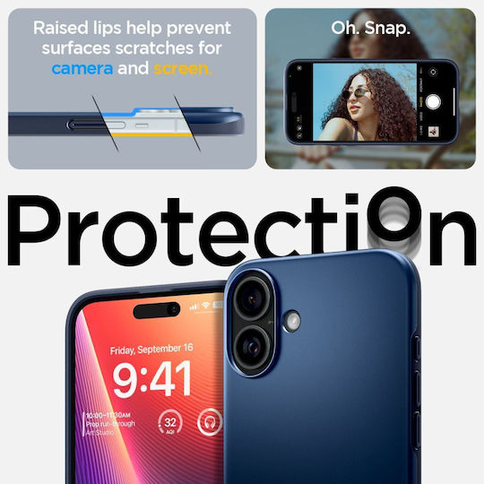 Spigen Thin Fit Mag Magsafe Iphone 16 Albastru Marin