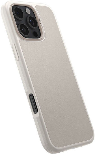 Spigen Cyrill Kajuk Mag Back Cover Synthetic Leather Beige (iPhone 16 Pro)