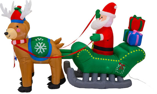 Jumi Christmas Fabric Figure Sleigh Height 130cm
