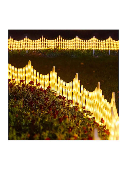 Iluminată De Crăciun Figurină Gardul Alb 280x280cm.