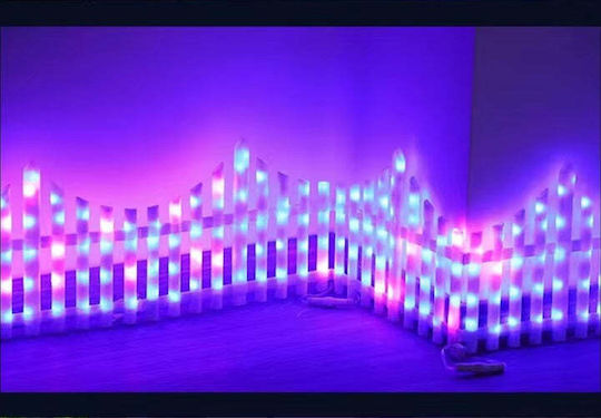 Beleuchtet Weihnachtliche Figur Zaun Weiß 280x280cm