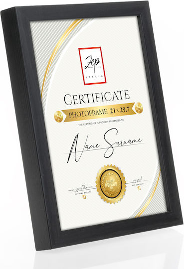 Ramă pentru Certificat Zep 21x29.7 Negru