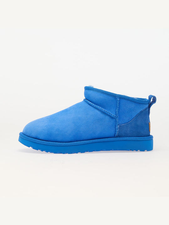 Classic Ultra Mini Women's Ankle Boots Blue