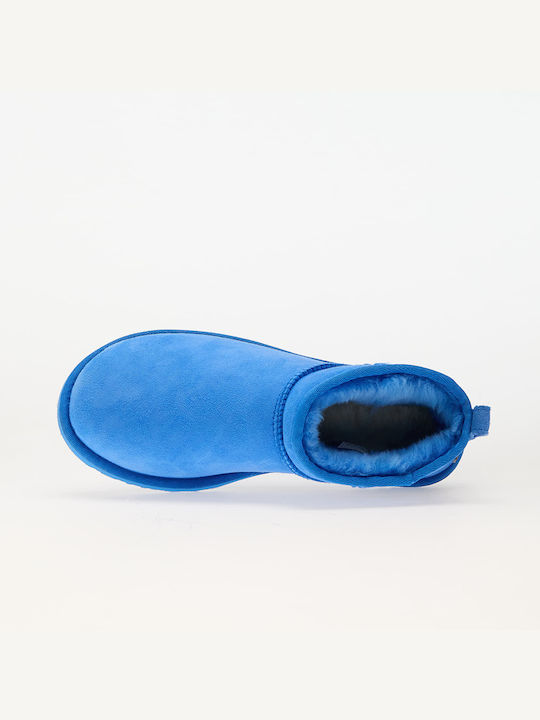 Classic Ultra Mini Women's Ankle Boots Blue