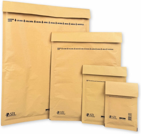 thessPACK Envelope Bag Type with Bubble Wrap 1pcs in Brown Color